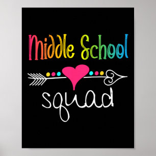Middle School Squad Teacher Student Team Back To S Poster