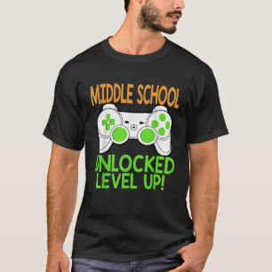 Middle School Unlocked Level Up Back To School T-Shirt