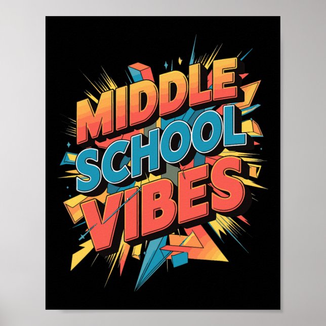 Middle School Vibes 1  Poster (Front)