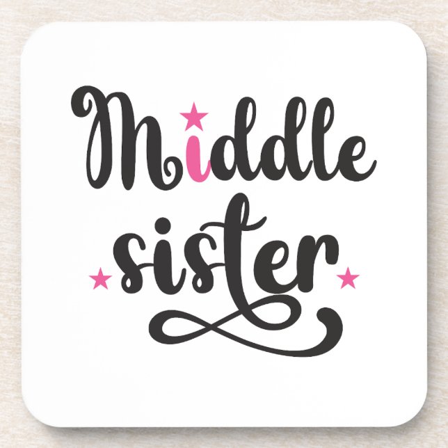 Middle Sister, Cute Stars Coaster (Front)