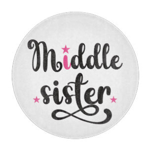 Middle Sister, Cute Stars Cutting Board