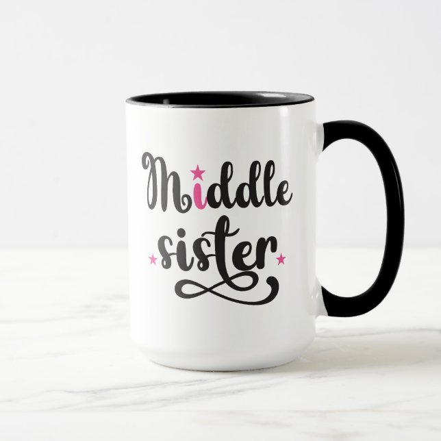 Middle Sister, Cute Stars Mug (Right)