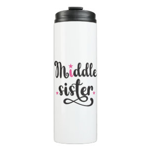 Middle Sister, Cute Stars Thermal Tumbler