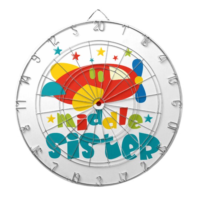 Middle Sister Plane Dartboard (Front)