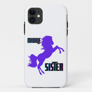 Middle Sister Purple Pony Rearing iPhone 11 Case