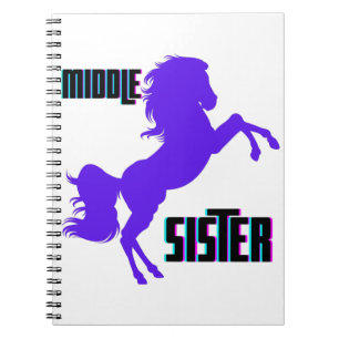 Middle Sister Purple Pony Rearing Notebook