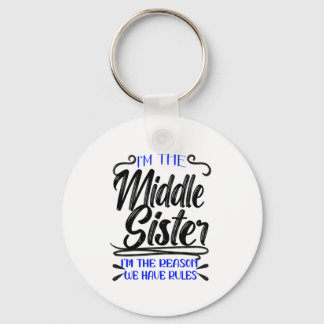 Middle Sister, Reason We Have Rules, Funny Sibling Key Ring