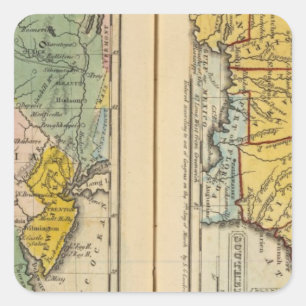 Middle & Southern States Square Sticker