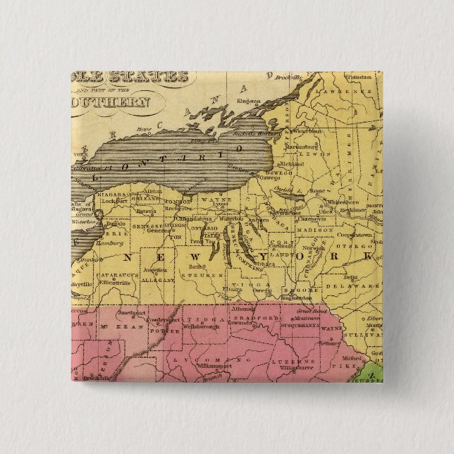 Middle States 3 15 Cm Square Badge (Front)