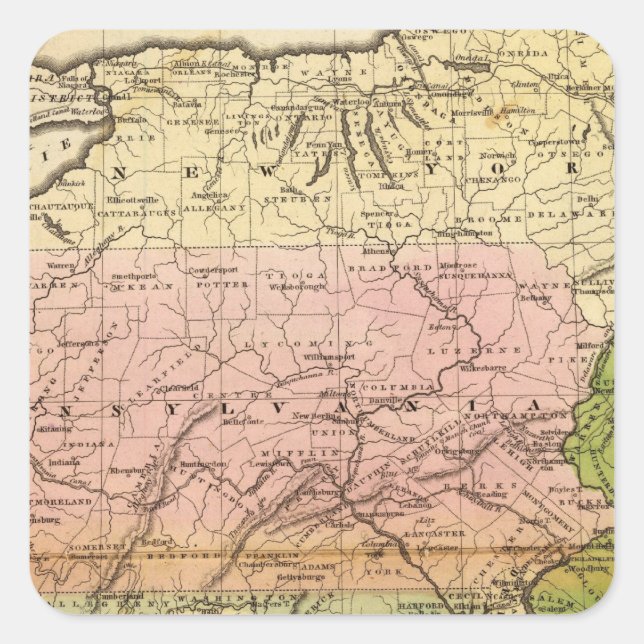Middle States Square Sticker (Front)