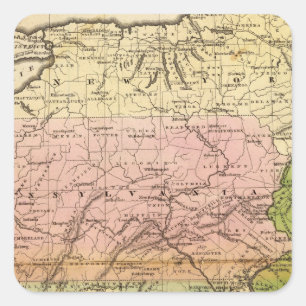 Middle States Square Sticker