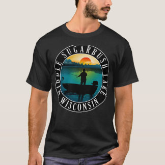 Middle Sugarbush Lake Wisconsin Canoeing T-Shirt