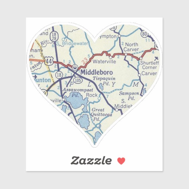 Middleboro MA Classic Map (Sheet)