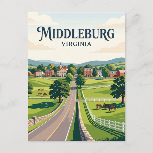 Middleburg USA Postcard (Front)