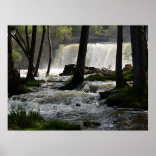 Middlebury Falls in Middlebury, Vermont Poster