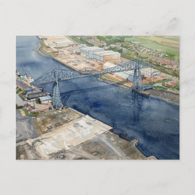 Middlesborough Transporter Bridge Postcard (Front)