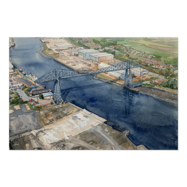 Middlesborough Transporter Bridge Poster (Front)