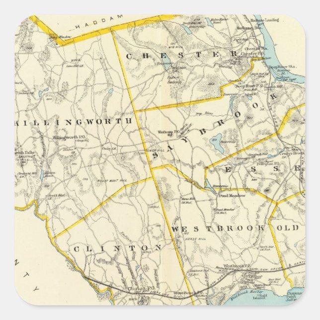 Middlesex Co S Square Sticker (Front)