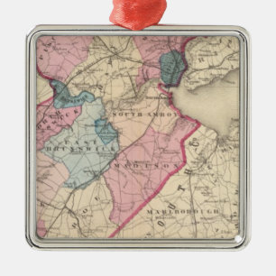 Middlesex County, NJ Metal Ornament