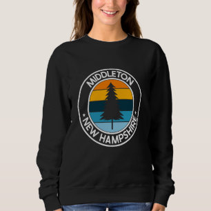 Middleton New Hampshire NH USA City Pride Retro Su Sweatshirt