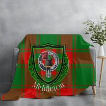 Middleton Scottish Clan Tartan Crest