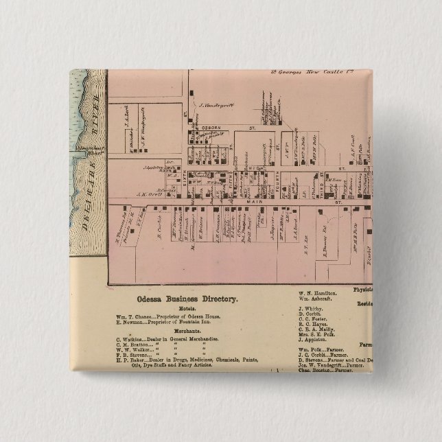 Middletown 15 Cm Square Badge (Front)