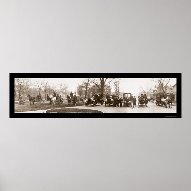 Middletown Fire Department Photo 1914 Poster (Front)
