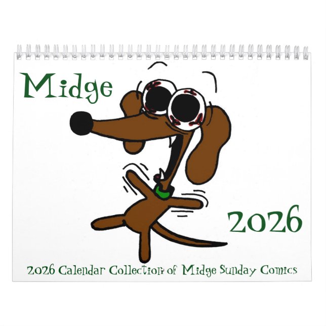 Midge 2026 'Sunday Comics' Calendar (Cover)