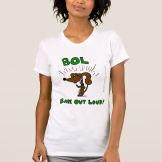 Midge "BOL Bark Out Loud" Womens Petite T-Shirt
