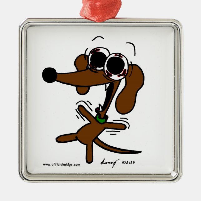 Midge Freakin' Out Ornament (Front)