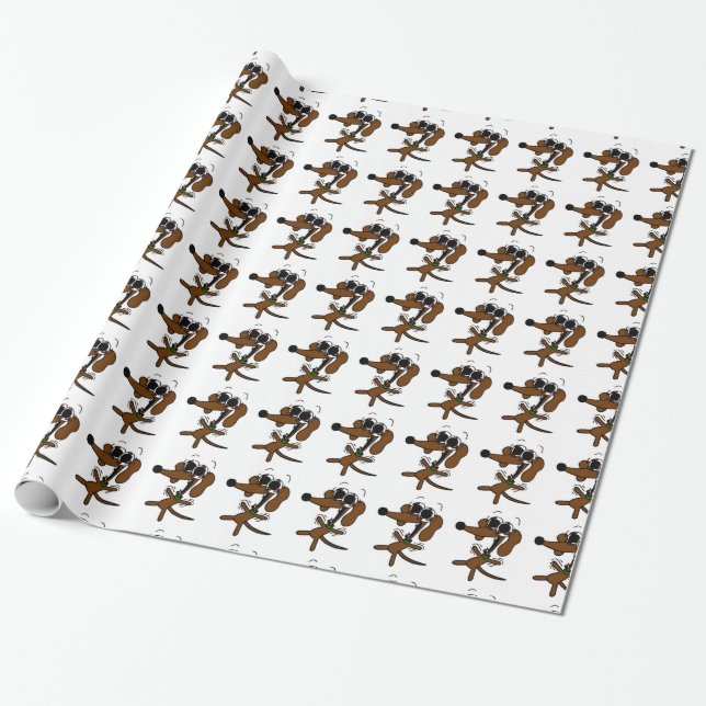 Midge Freakin' Out Wrapping Paper (Unrolled)