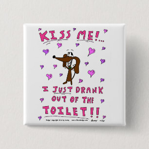 Midge 'KISS ME' Button