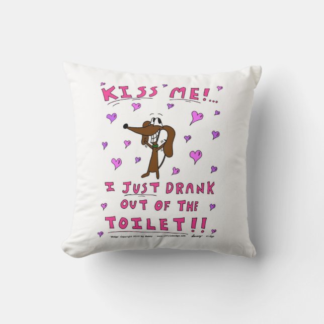 Midge "KISS ME" Pillow (Front)
