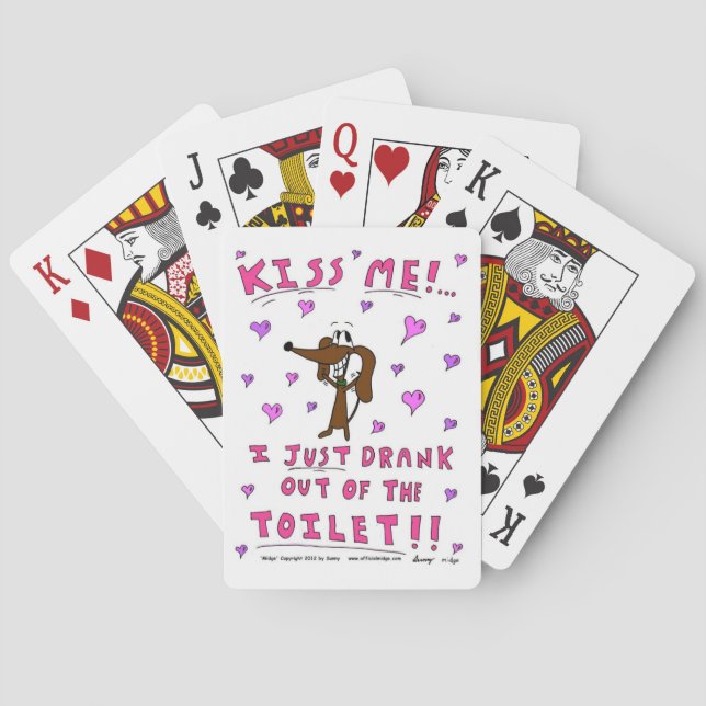 Midge "KISS ME" Playing Cards (Back)