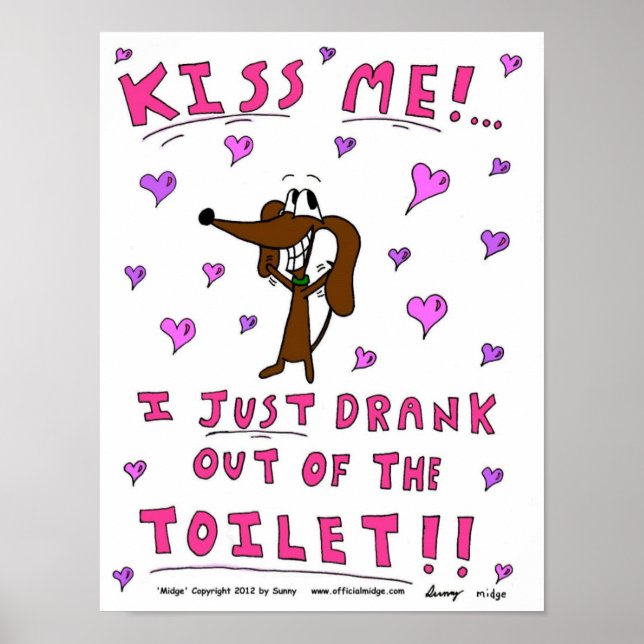 Midge "KISS ME" Poster (Front)