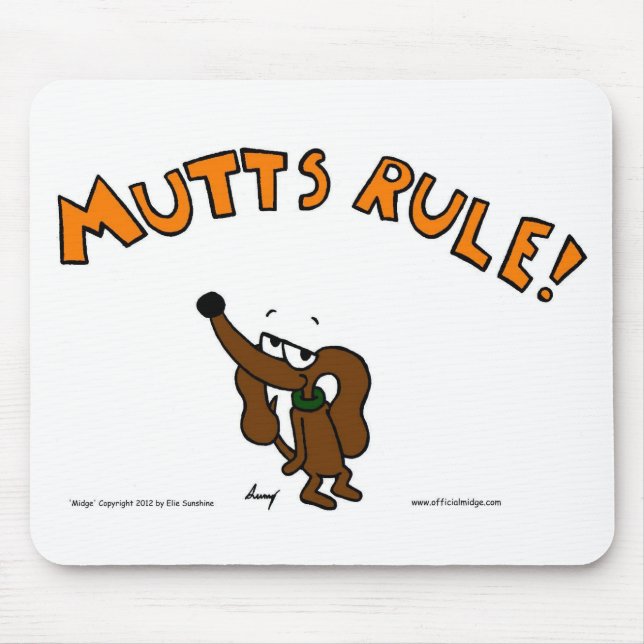Midge MUTTS RULE Mousepad (Front)