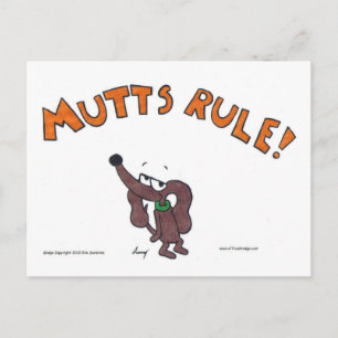 Midge MUTTS RULE Postcard