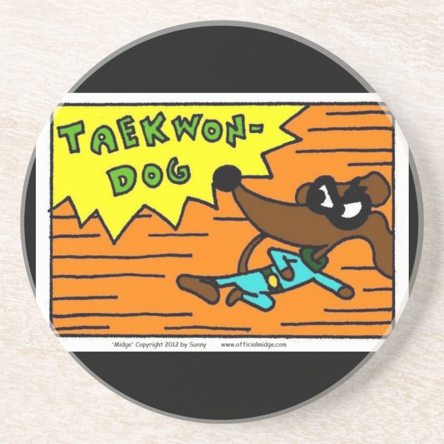 Midge TAEKWON-DOG Coaster (Front)
