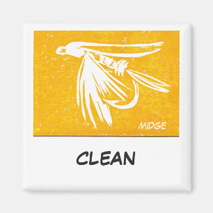 "Midge Yellow" Dish Washer Status Magnet