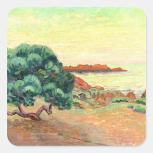 Midi Landscape, 1898 (oil on canvas) Square Sticker