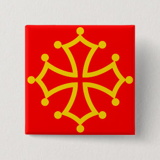 Midi-Pyrenees, France flag 15 Cm Square Badge