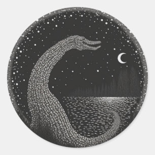 Midjourney Monsters Cryptid Series Classic Round Sticker