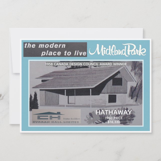 Midland Park House Model Collectable Card (Front)