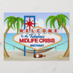 Midlife Crisis Birthday Celebration - SRF Invitation