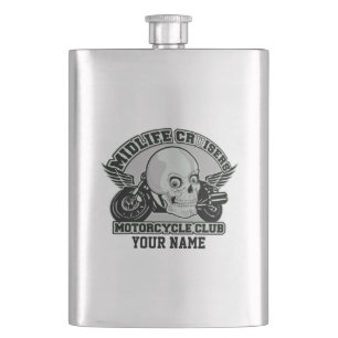 Midlife Cruisers MC custom flask
