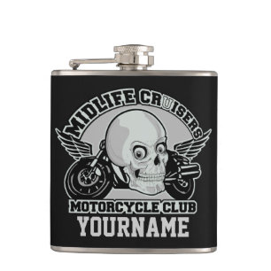 Midlife Cruisers MC custom flask