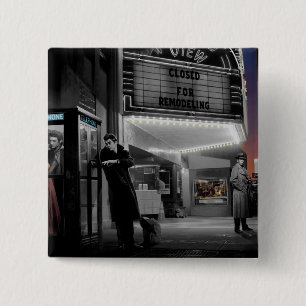 Midnight 2 15 cm square badge