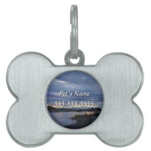 Midnight Alaska Sunset Pet Tag
