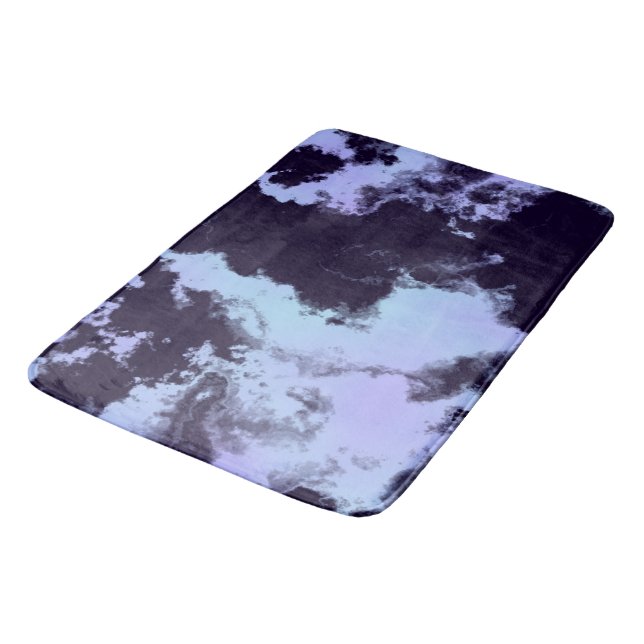 Midnight Angel Blue Bath Mat (Angled)