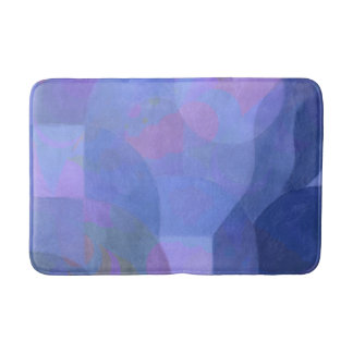 Midnight Arches – Indigo Abstract Geometry Bath Mat